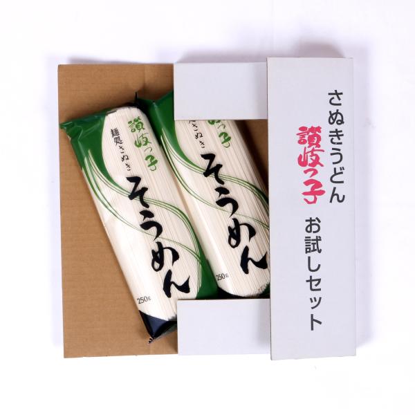 【訳あり】賞味期限間近2026年3月　讃岐っ子 そうめん　お試しセット ワンコイン　乾麺2袋入り  ...