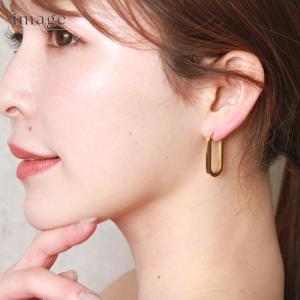 ロングフープピアス サージカルステンレス 18...の詳細画像3