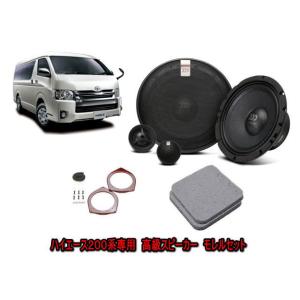 トヨタ ハイエース HIACE レジアスエース 200系 1型〜7型 専用 フロント スピーカー セット MOREL モレル キャンピングカーに最適｜universal-trader-y