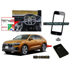 アウディ　(AUDI)　Q8　2021年式　VISIT ELA-V13 ユーチューブ、NETFLIX...