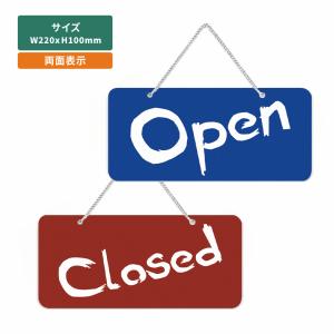 「Open／Closed」アクリル製 看板 W220mm×H100mm 準備中 営業中 OPEN CLOSED 両面サイン aku-opcl-3c｜universalstore