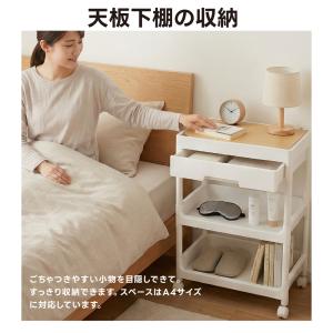 キッチンワゴン キャスター付き 天板付き 引き...の詳細画像5