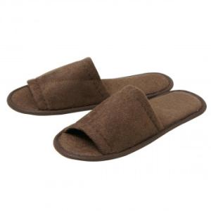 小野商事 エース 使い捨てスリッパ タオル地 ブラウン 20足入 WS6150