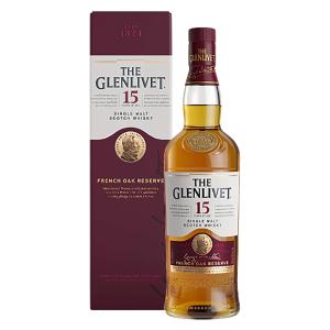 ウイスキー スコッチ スペイサイド シングルモルト ザ グレンリベット 15年 フレンチオーク リザーブ 40度 700ml 箱入り｜unix11112000