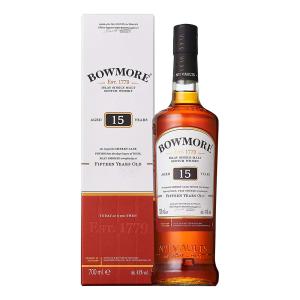 ウイスキー スコッチ アイラ シングルモルト ボウモア 15年 43度 700ml 箱入り 正規 BOWMORE｜unix11112000