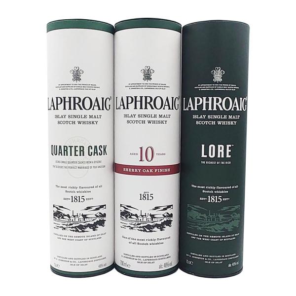 お酒 ギフト まとめ買い ウイスキー シングルモルト ラフロイグ クォーターカスク &amp; 10年 シェ...