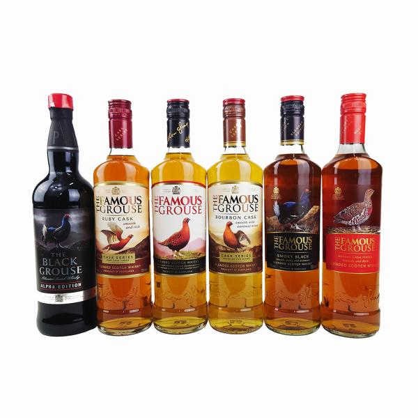 お酒 ギフト まとめ買い ウイスキー ブレンデッド スコッチ フェイマスグラウス 700ml 飲み比...