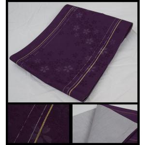 【京紫織】お仕立て上がり洗える帯【ラメしま-京袋帯-】