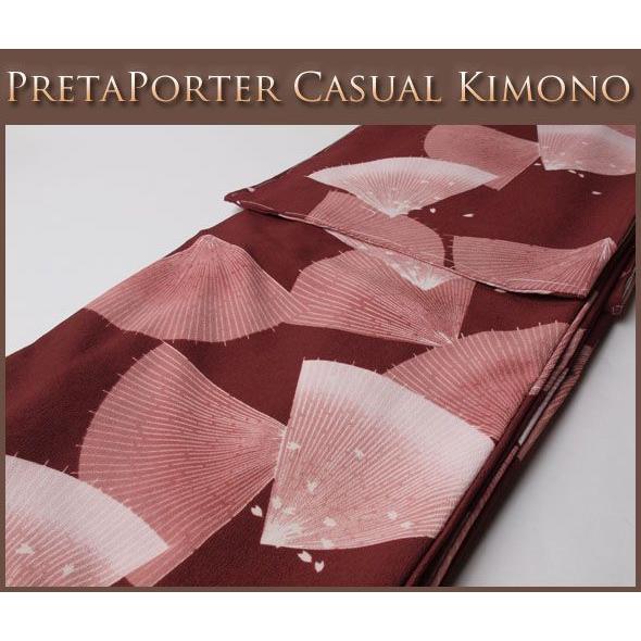 【お仕立て上がり着物】取り扱い簡単なポリエステル洗える着物(袷)-60035