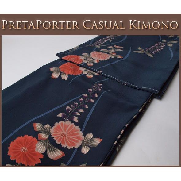 【お仕立て上がり着物】取り扱い簡単なポリエステル洗える着物(袷)-60036