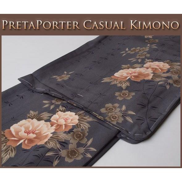 【お仕立て上がり着物】取り扱い簡単なポリエステル洗える着物(袷)-60040