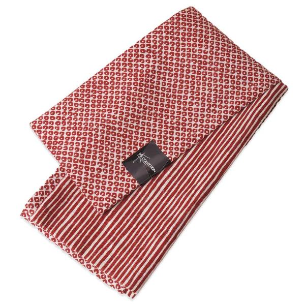 上質のゆかた帯【麻鹿の子縞小袋帯】IKS COLLECTION