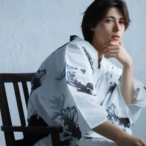 男浴衣セット【浴衣+帯+下駄+腰紐】Ummm....の詳細画像1