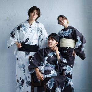 男浴衣セット【浴衣+帯+下駄+腰紐】Ummm....の詳細画像3
