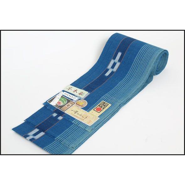 [手織り草木染め]八重山ミンサー半巾帯