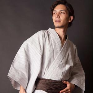 浴衣 メンズ/送料無料/高級綿麻生地男性用浴衣...の詳細画像3