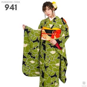 対応身長160cm〜175cm】【古典・正統派】【正絹】成人式レンタル振袖