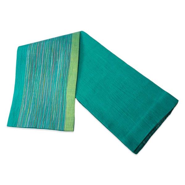 ［綿麻・縞小袋帯］シンプルで上質な小袋帯