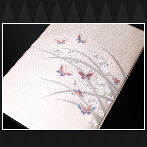 ｜送料無料｜お仕立て上がり・正絹[絽塩瀬]染め名古屋帯_