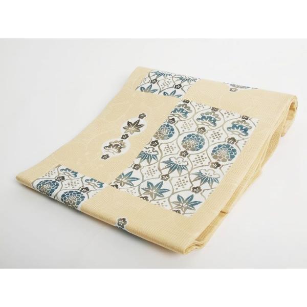 お仕立て上がり[正絹九寸染め名古屋帯]夏帯