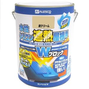 カンペハピオ 水性シリコン遮熱屋根用 新クリーム 3L