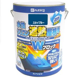 カンペハピオ 水性シリコン遮熱屋根用 スカイブルー 3L