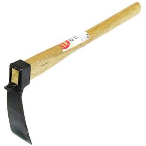 近与 日本製 手打ち片手鍬 細巾 33841 35mm 390mm柄 本体: