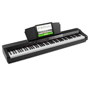 Alesis 電子ピアノ 88鍵盤 フルサイズ グレーデッドハンマーアクション鍵盤 30種類の内蔵サウンド/スピーカー搭載/サスティンペダル・譜