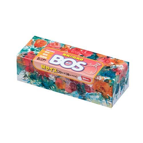 驚異の防臭袋 BOS (ボス) Mサイズ 90枚入り おむつ ・ うんち ・ 生ゴミ などの 処理 ...