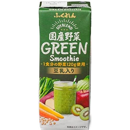 ふくれん 国産野菜グリーンスムージー （豆乳入り）200ml×24本