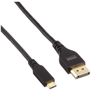 サンワサプライ TypeC-DisplayPort変換ケーブル (双方向)（ブラック・1.5m） KC-ALCDPR15｜unli-mall