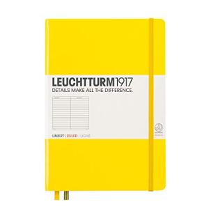 LEUCHTTURM1917/ロイヒトトゥルム Notebooks Medium (A5) レモン ミディアム (A5) 横罫 344798｜unli-mall