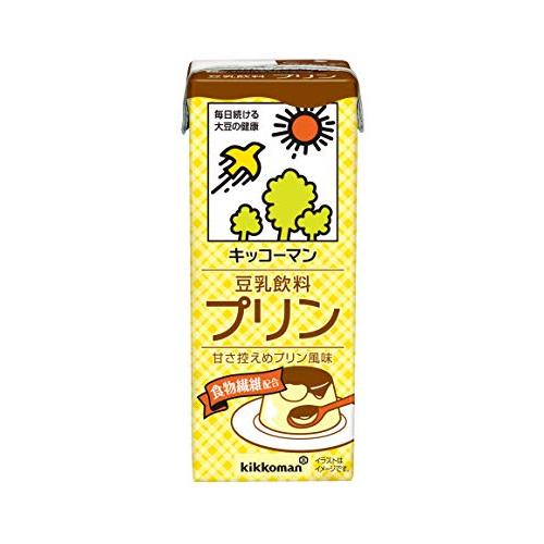 Kikkoman キッコーマン 豆乳飲料 プリン 200ml ×18本