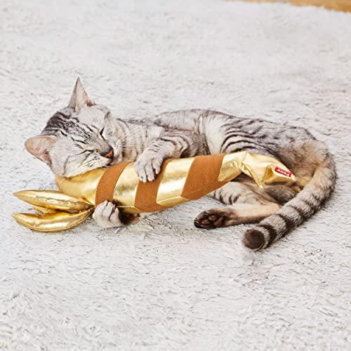 ペティオ (Petio) 猫用おもちゃ けりぐるみ ゴールドエビ