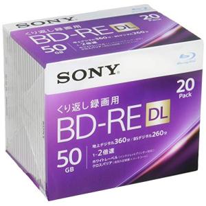 ソニー 日本製 ブルーレイディスク BD-RE DL 50GB (1枚あたり地デジ約6時間) 繰り返し録画用 20枚入り 2倍速ダビング対応 ケ｜unli-mall