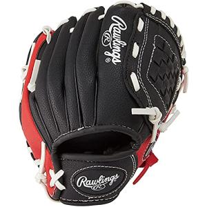 ローリングス (Rawlings) 子供用 野球 グローブ (9インチ / 幼児向け)トレーニングボール付き 右投げ用 JPL91 スカーレット