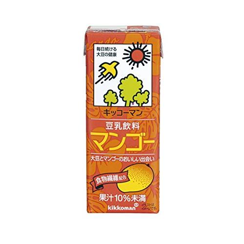 キッコーマン 豆乳飲料 マンゴー 200ml ×18本