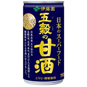 伊藤園 日本のスーパーフード 五穀の甘酒 (缶) 190g ×30本｜unli-mall