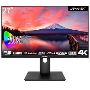 JAPANNEXT 27インチ IPSパネル搭載 4K(3840x2160)解像度 液晶モニター JN-IPS273UHDR-C65W HDMI｜unli-mall