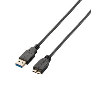エレコム USBケーブル 【microB】 USB3.0 (USB A オス to microB オス) スリム 1.5m ブラック USB3-｜unli-mall