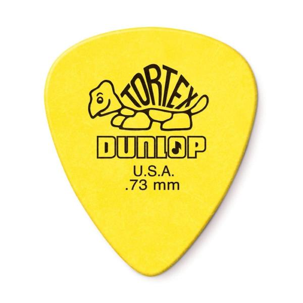 Jim Dunlop USA TORTEX スタンダード ギターピック 0.73mm 黄色 12枚 ...