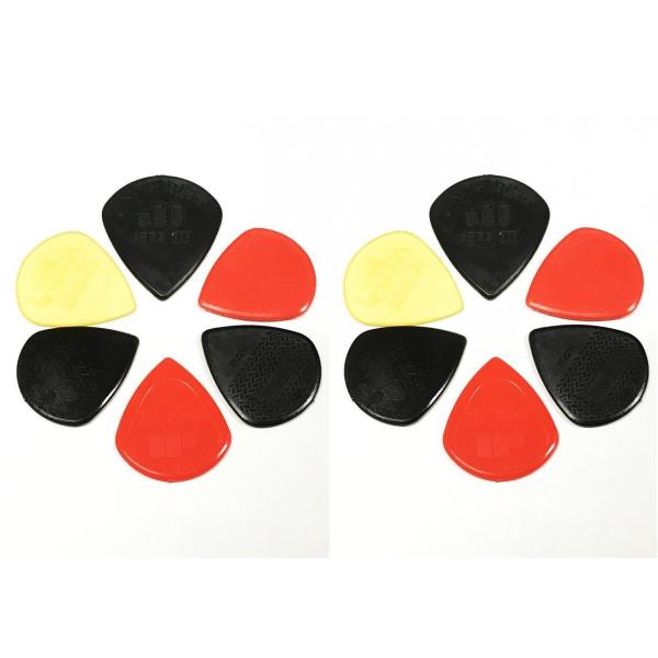 Jim Dunlop Jazz III弾き比べセット 6種×2枚=12枚セット Jazz III黒赤...