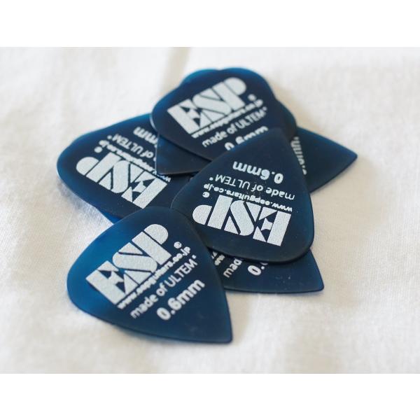 ESP ウルテム製ピック×10枚セット ティアドロップ/ブルー/0.6mm PT-PSU06 B 【...