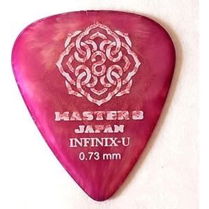 MASTER8 JAPAN INFINIX-U ティアドロップ 0.73mm HARD GRIP 滑り止め加工 ギターピック [IFU-TD073] ×10枚｜unliminet