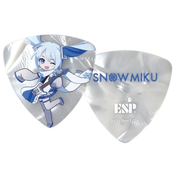 ESP SD雪ミクのイラストをプリントしたトライアングルピックPD-Miku-SNOW 10枚セット