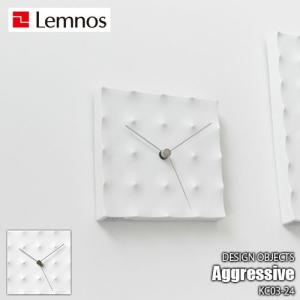 Lemnos レムノス Aggressive KC03-24  掛時計 掛け時計 デザイン時計 磁器 スイープセコンド｜unlimit