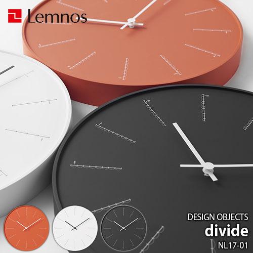 Lemnos レムノス DESIGN OBJECTS divide NL17-01 掛時計 掛け時計...
