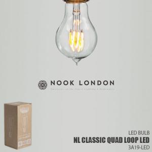 NOOK LONDON ヌークロンドン NL CLASSIC QUAD LOOP LED クラッシッククアッドループ 3A19-LED LED電球 エジソン球 E26【1ヶ単位】｜unlimit