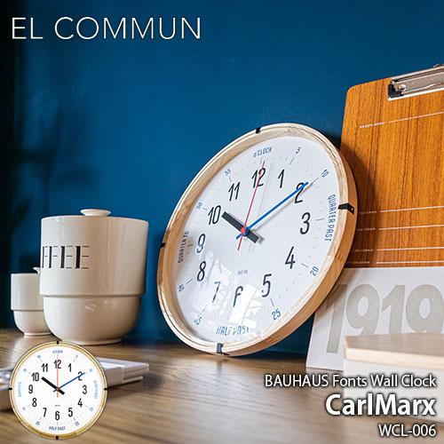 EL COMMUN エルコミューン BAUHAUS Fonts Wall Clock CarlMar...