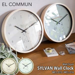 EL COMMUN エルコミューン SYLVAN Wall Clock Bear Bird シルヴァン ウォールクロック ベアー バード WCL-015 WCL-016 掛時計 掛け時計 スイープムーブメント｜unlimit